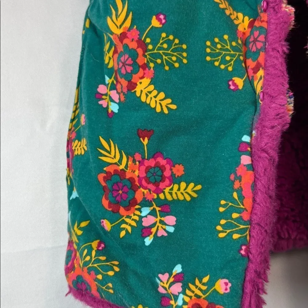 Matilda Jane Moments with you good to faux fucshia and green reversible vest 6